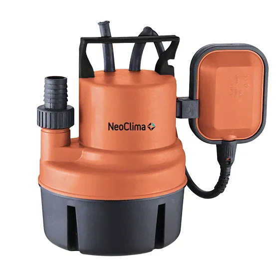 Дренажный погружной насос DP 200 C Neoclima для чистой воды, корпус пластик
