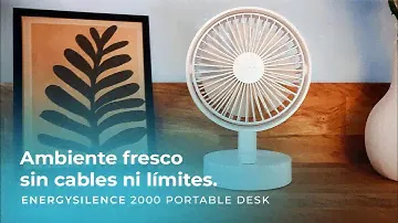 Ventilador de sobremesa EnergySilence 2000 Portable Desk con 2000mAh y oscilación automática.
