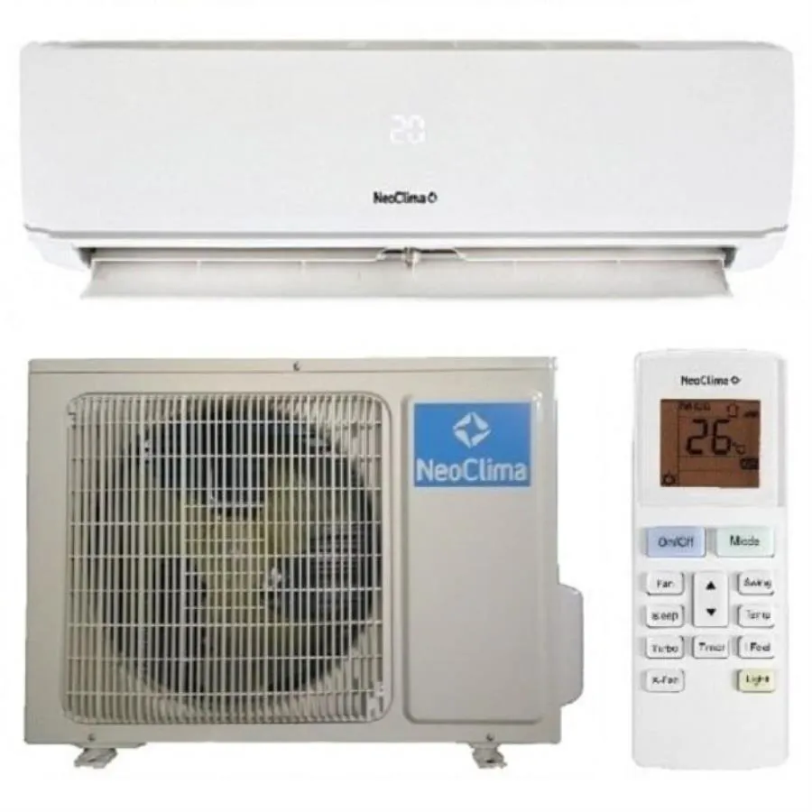 Сплит-система NeoClima NS/NU-HAX12R, кондиционер тепло/холод, 3,4/3,25 кВт
